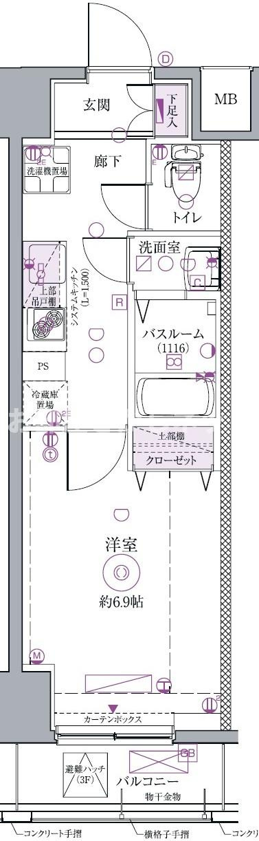 クレヴィスタ浅草【おとり物件なし】#学生・社会人にオススメ！初期費用分割払いOK！の間取り