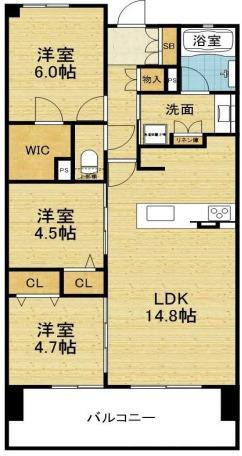 プレサンスグラン茨木駅前の間取り