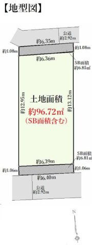 【横浜市中区本牧元町40-2新築戸建て】★仲介手数料無料★（本牧南小学校・大鳥中学校）の区画図