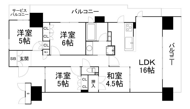 【間取り】 | BELISTA夕陽ヶ丘