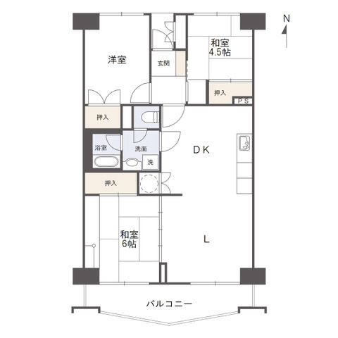 木太17マンションの間取り