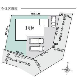 福岡市東区和白東５丁目の新築一戸建の区画図