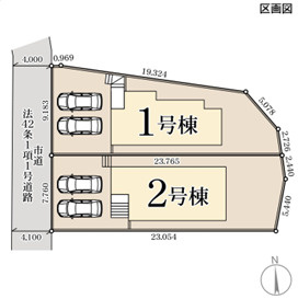 リーブルガーデン福岡市早良区梅林第六の区画図