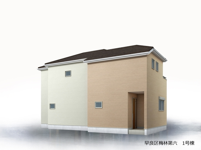 リーブルガーデン福岡市早良区梅林第六の外観パース