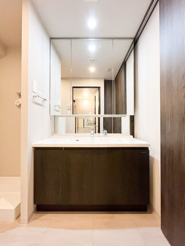 S-RESIDENCE百道aureateの独立洗面台