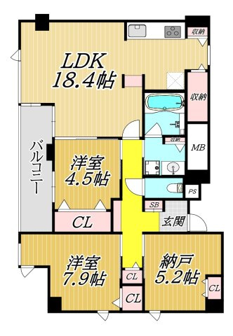 尼崎市南武庫之荘３丁目の賃貸マンション