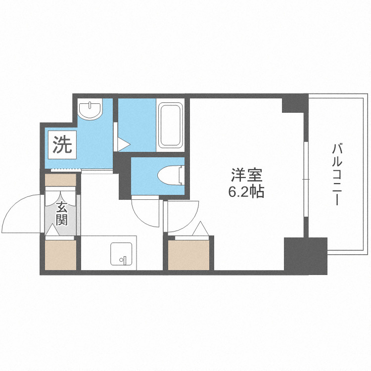 プレミアムコート天王寺EASTの間取り