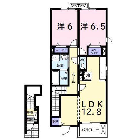 【間取り】 | ルシュマンＣ