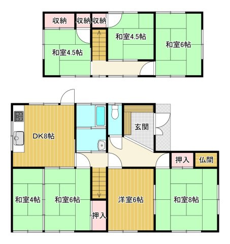 東雲町3丁目　中古住宅の間取り