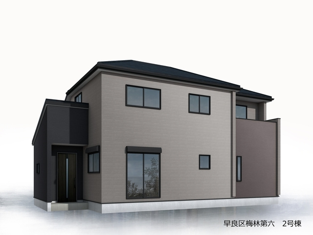 リーブルガーデン福岡市早良区梅林第六の外観パース