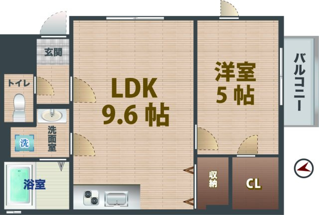 【間取り】 | ロンド荻窪 | 1LDKのお部屋。