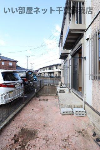 グレイスタウン蘇我Aの庭|お庭の付いた物件です
