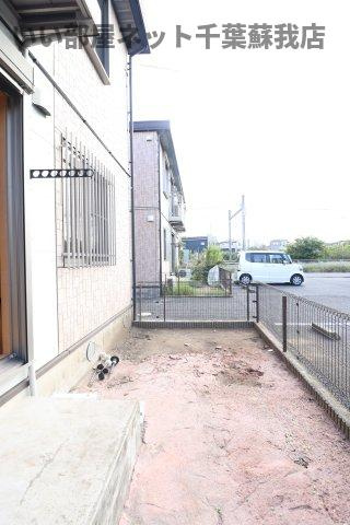 グレイスタウン蘇我Aの庭|お庭です