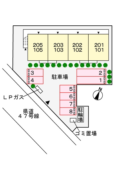 ドルチェの区画図