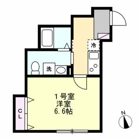 ベイルーム花月総持寺の間取り