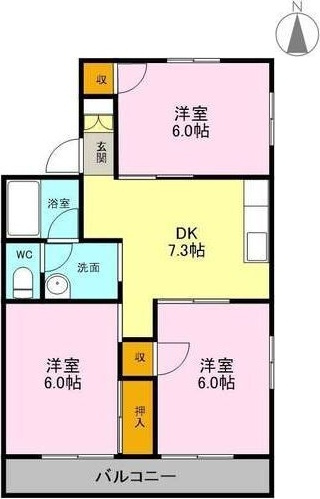 アネックス高柳の間取り