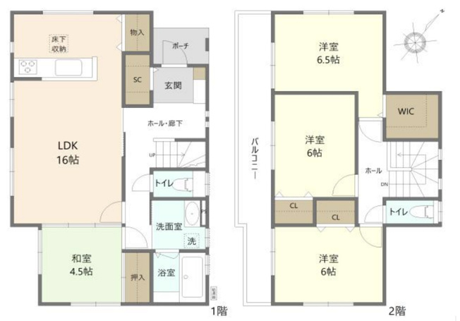 【間取り】 | 鴻巣市小松3丁目　中古戸建