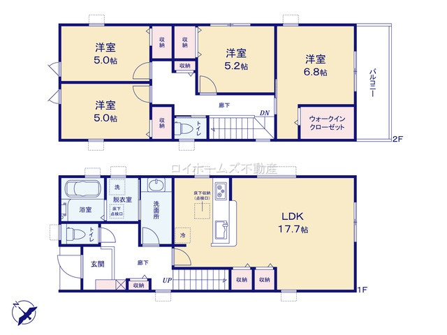 【間取り】 | 豊田市御船町大釜62『仲介料無料』新築戸建て | 4号棟