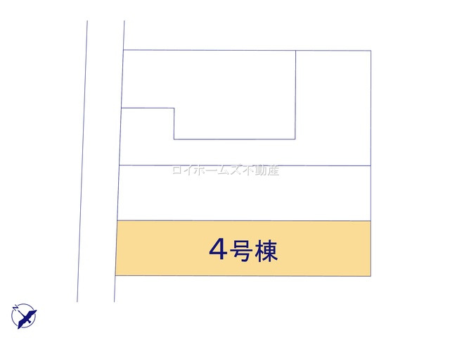 【区画図】 | 豊田市御船町大釜62『仲介料無料』新築戸建て | 4号棟