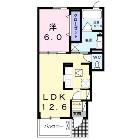 エクセレント有瀬　Ⅱの間取り