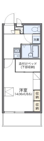レオパレス福丸Ⅲの間取り