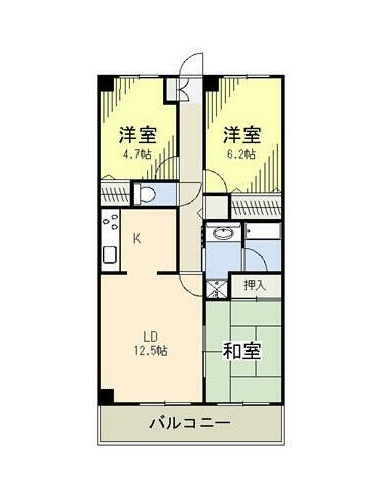 木崎台マンションの間取り