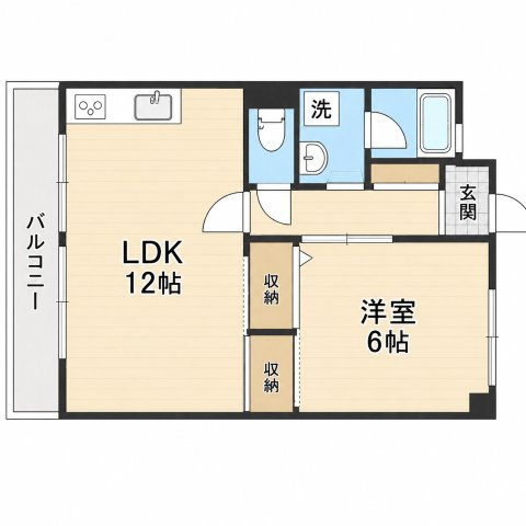 第１サンハイツ五条の間取り