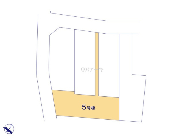 東海市養父町八王子60-2『仲介手数料無料』新築一戸建て・建売の区画図