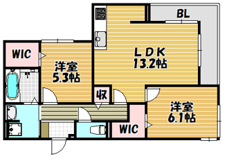 【間取り】 | ウィズパーク　ノーサイド