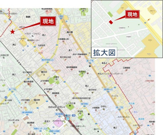 【地図】 | 桶川市西2丁目　条件なし売地　1,480万