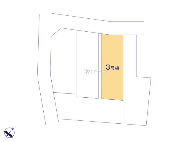東海市養父町八王子60-2『仲介手数料無料』新築一戸建て・建売の区画図