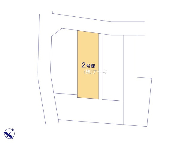 東海市養父町八王子60-2『仲介手数料無料』新築一戸建て・建売の区画図