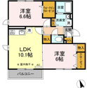 【間取り】 | 2LDKの間取り