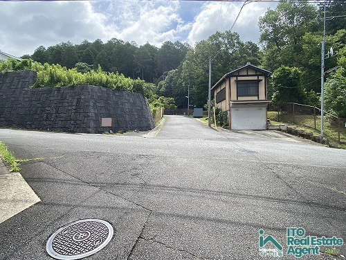 修学院檜峠町 土地の前面道路含む現地写真