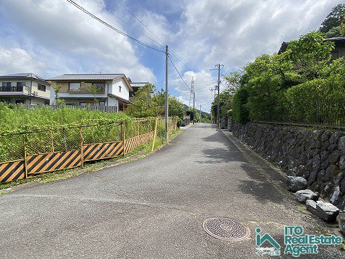 修学院檜峠町 土地の前面道路含む現地写真