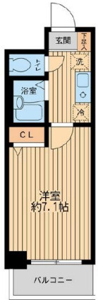 レジディア南行徳の間取り