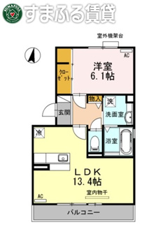 【間取り】 | 【D-room】エスパシオ　A　安城市三河安城町