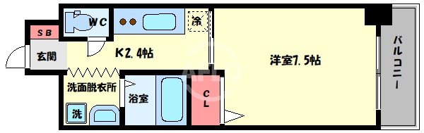 パウゼ大手前の間取り|パウゼ大手前　間取り