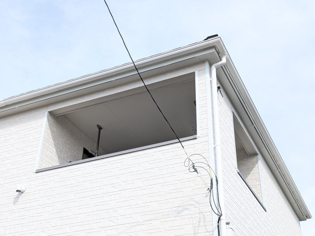 常総市本石下　第12　新築戸建て　8号棟のバルコニー