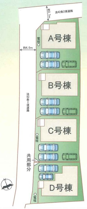 明石市魚住町西岡の区画図