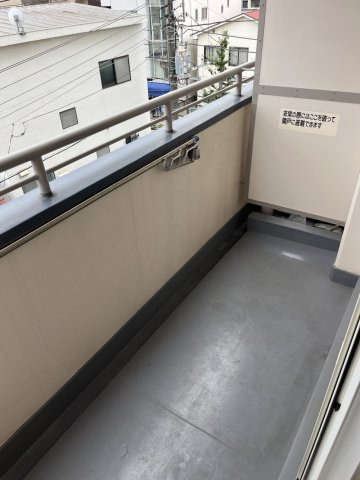 石島タウンフラッツのバルコニー