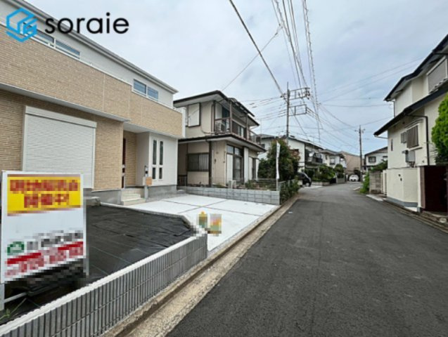 狭山市北入曽23期　新築戸建て　グラファーレの前面道路含む現地写真|2026/7/12撮影