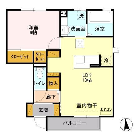 メゾン・ド・ヴェルジェAの間取り
