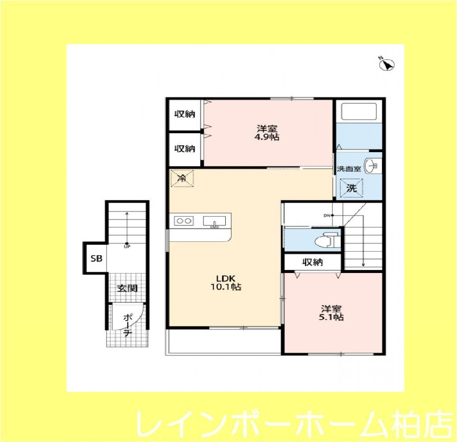 クレール松葉Ⅲの間取り