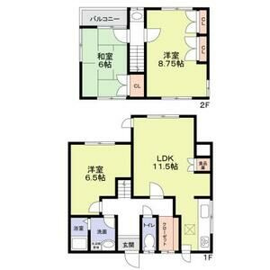 桜ケ丘戸建ての間取り