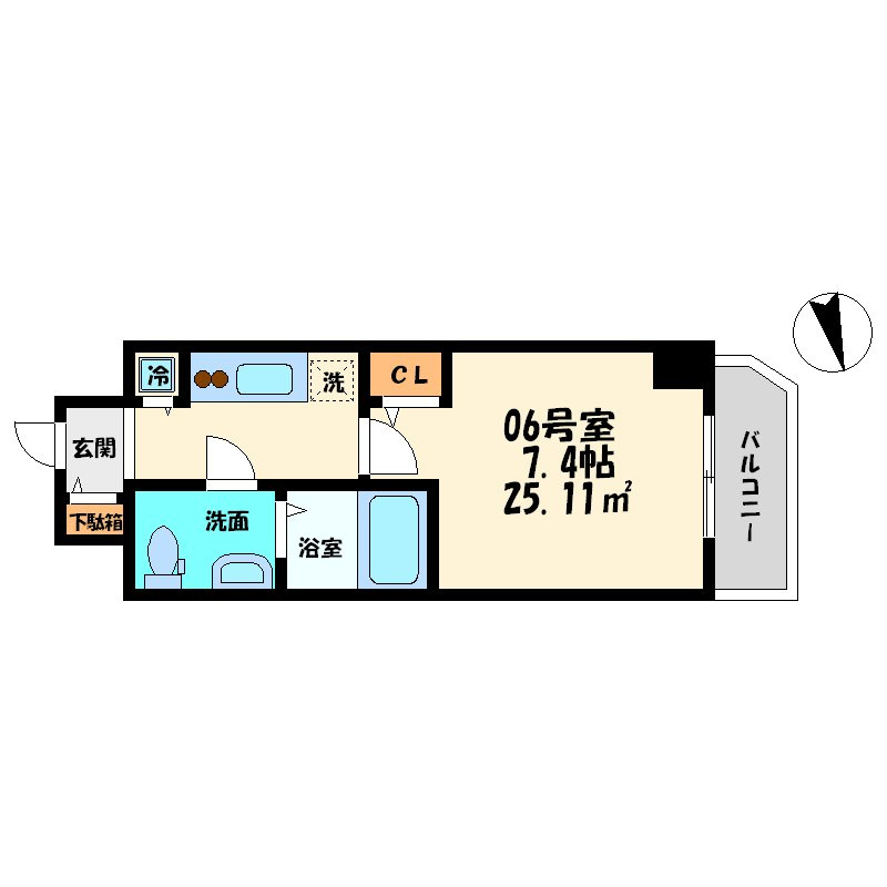 S-RESIDENCE北浜の間取り|S-RESIDENCE北浜　間取り