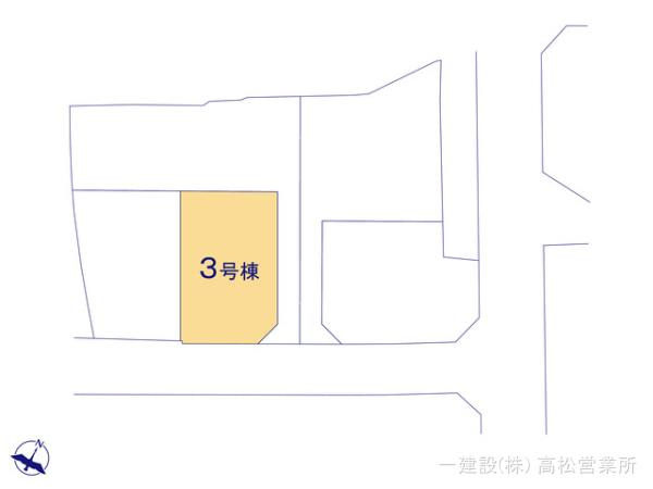 リーブルガーデン丸亀市川西町南３号棟の区画図