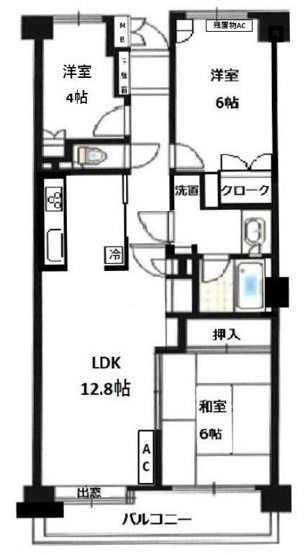 【間取り】 | 越谷南パークホームズ