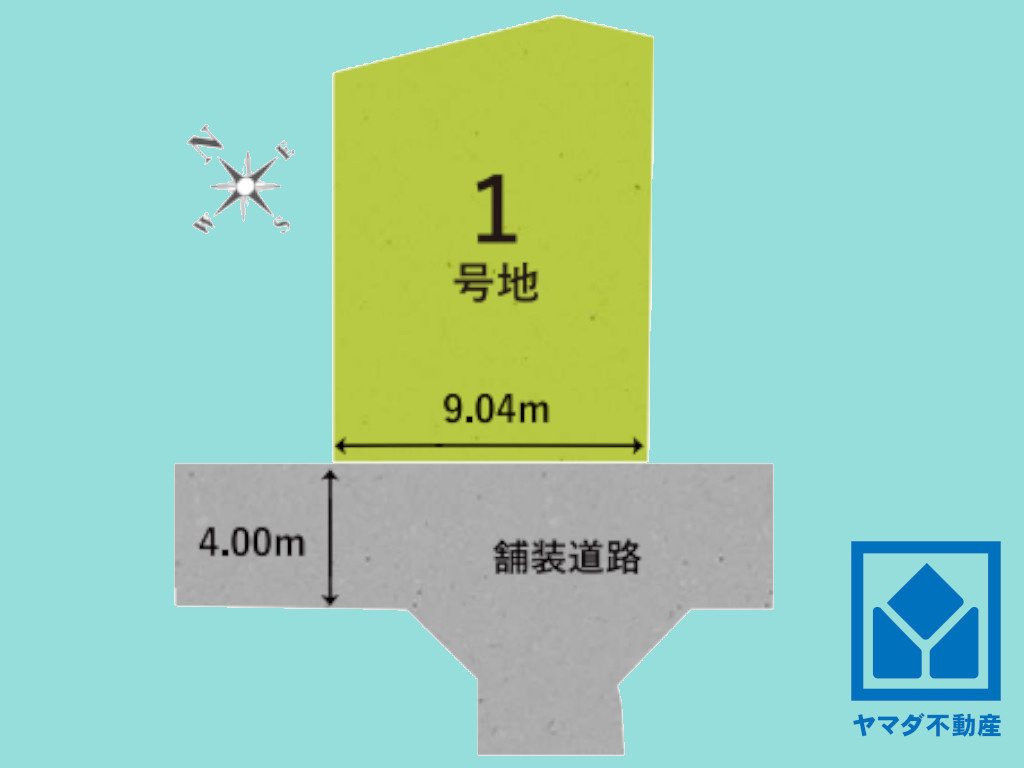 伏見区久我森の宮町　5期1号地の土地図