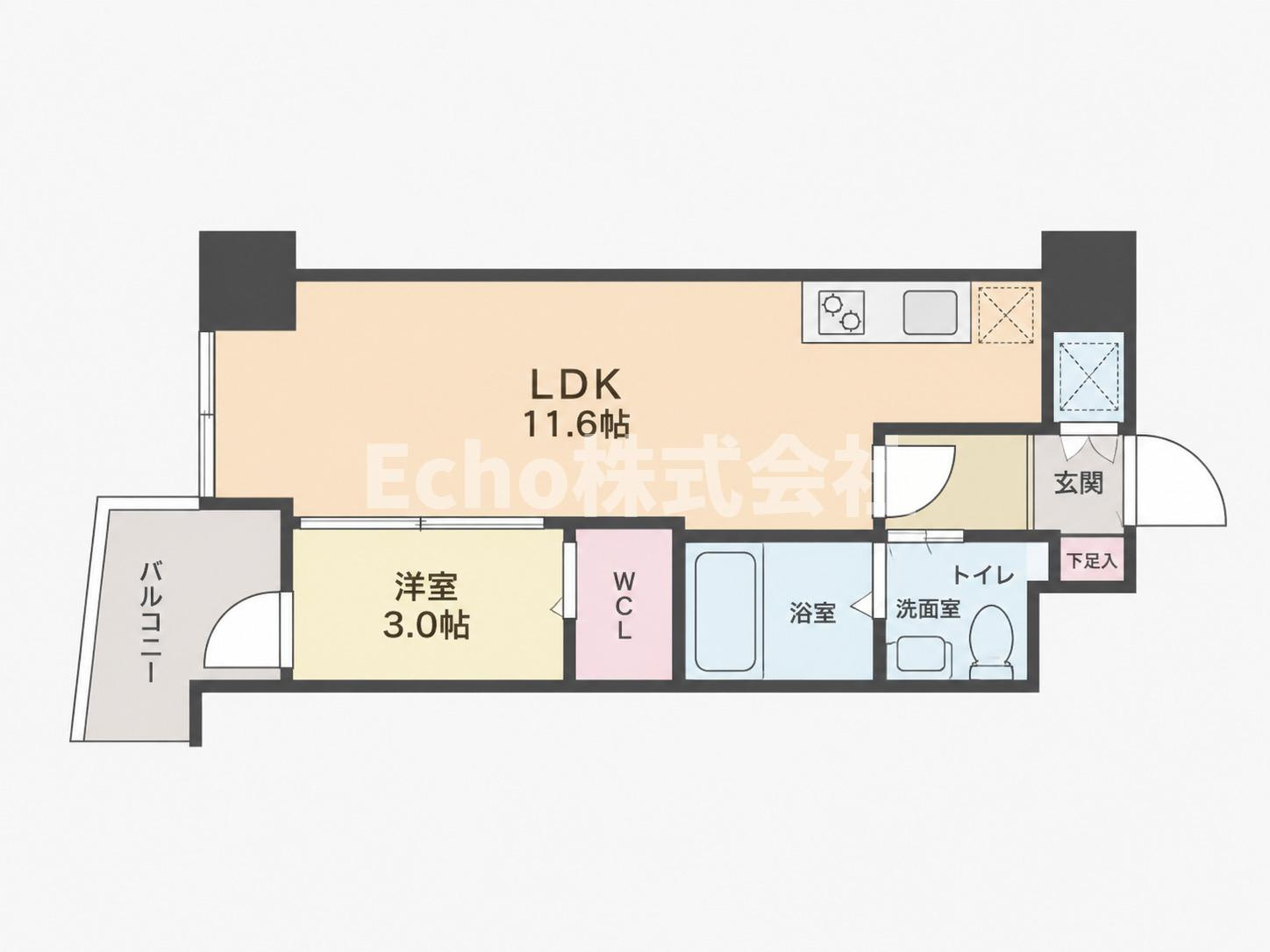 セレニテ本町グランデの間取り